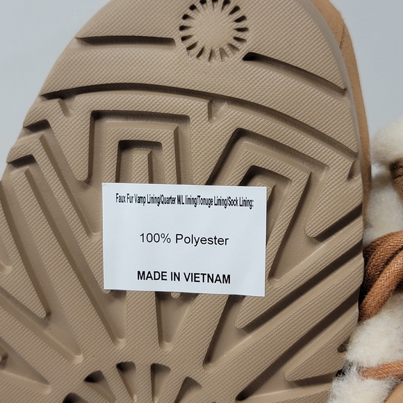 UGG Pumped Lace-Up Chestnut Suede Comfort Women's Slippers Size US 9/UK 7 NEW - Picture 9 of 11